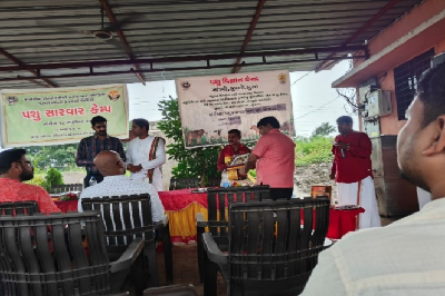 PVK Mandvi Organized - Animal Health and Deworming Camp at Shreeji Gopal Gaushala, Songadh, Tapi District.