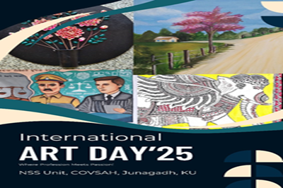 "International Art Day-2025" celebration under the aegis of NSS unit, Veterinary College, KU, Junagadh.
