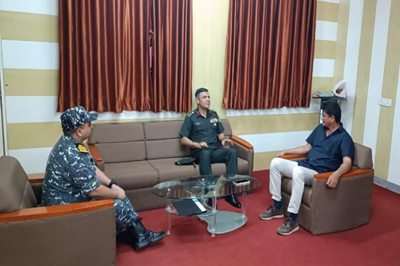 Visit of Group Commander (NCC)