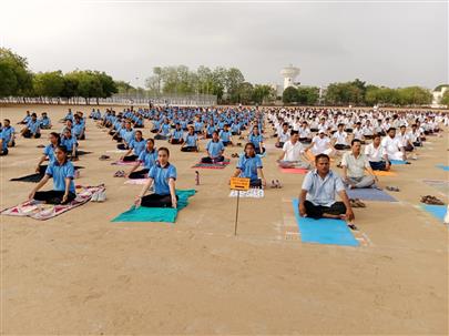 International Yoga Day Celebration (21 St June) at Veterinary College Sardarkrushinagar