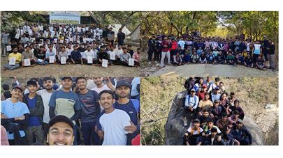 Boys from Veterinary College of Kamdhenu University Anand Excel in Rock Climbing Course