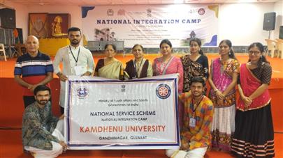 Kamdhenu University participated in National Integration Camp of NSS at Barumal (Shree Sadgurudham)