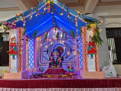 Celebration of "Ganesh Mahotsav" at Nachiketa Boys Hostel, College of Dairy Science,  Kamdhenu University, Amreli.