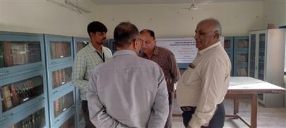 Visit of Dr. P.H. Tank, Hon. Vice chancellor, Kamdhenu University, Gandhinagar at Fisheries Research Station, Kamdhenu University, Sikka.