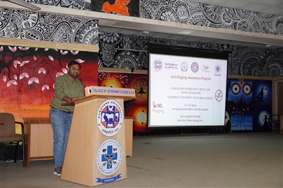 College of Veterinary Science and Animal Husbandry, Kamdhenu University, Junagadh Organized an Anti-Ragging Awareness Programme- 2025