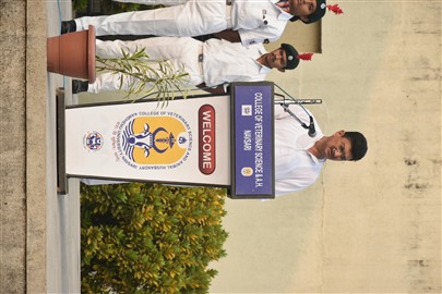 Celebration of Republic Day at College of Veterinary Sci. & AH. Kamdhenu University, Navsari