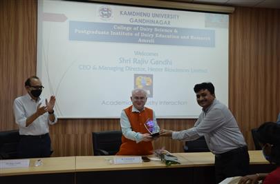 Mr. Rajiv Gandhi, CEO & MD, Hester Bioscience Ltd visited CDS, Amreli