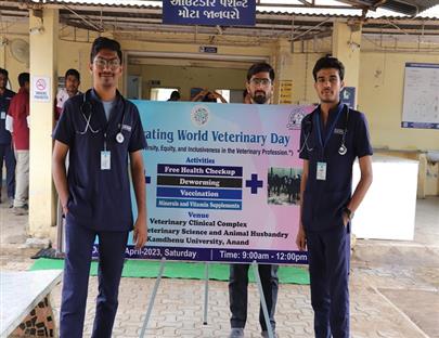 Celebration of World Veterinary Day on 29th April, 2023 at Veterinary College, Kamdhenu University, Anand