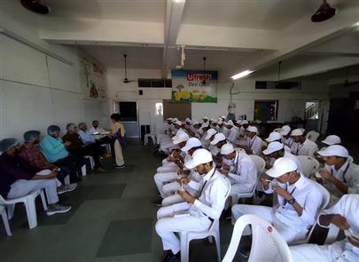 Total 39 students of 6th Semester B.Tech. (Dairy Technology) programme of College of Dairy Science, Amreli, Kamdhenu University scheduled the educational industrial visit on 22 nd April 2023 along with 2 Faculty members Mr.M.N.Hingu & Mr. Subhash Prasad at Ufresh Milk &Food Products, Rajkot.