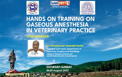 Report on 'HANDS ON TRAINING ON GASEOUS ANESTHESIA IN VETERINARY PRACTICE'