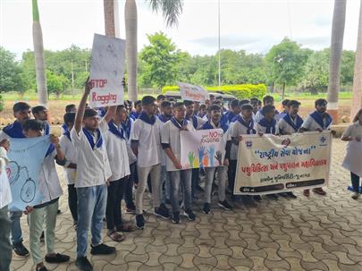 Celebration of Antiragging awareness week by College of Veterinary Science & AH, Kamdhenu University Junagadh