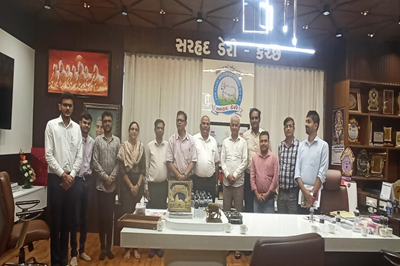 Visit of Hon’ble Vice Chancellor, KU-Dr. Tank at Veterinary College, Bhuj.