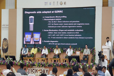 Dr. P. H. Tank, Hon’ble Vice Chancellor, Kamdhenu University, Gandhinagar graced an International Seminar on Lion Conservation at Sasan-Gir.