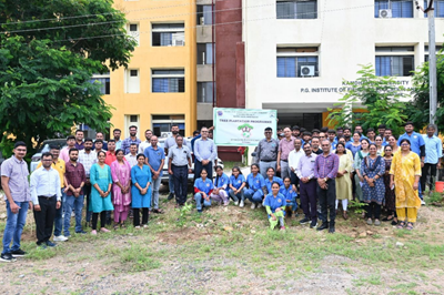 Tree Plantation Programme at College of Veterinary Science & A.H., Himmatnagar.