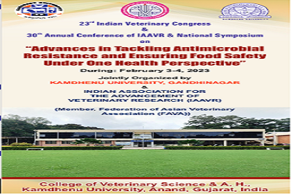 National Symposium on “Advances in Tackling Antimicrobial Resistance and Ensuring Food Safety Under One Health Perspective” and 23rd Annual Convention.