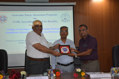 " Gunvatta Yatra: Awareness program on “NABL Accreditation and Its Benefit” at Himmatnagar Campus, KU, Rajpur (Nava)”.