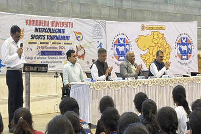 પશુચિકિત્સા અને પશુપાલન મહાવિદ્યાલય, કામધેનુ યુનિવર્સિટી,આણંદ ખાતે આંતર-મહાવિદ્યાલય રમતગમત સ્પર્ધાઓનું સફળ આયોજન