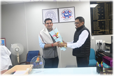Courtesy Visit of Dr. Amit Nain, Hon’ble Board Member, Kamdhenu University and Member, Executive Committee, Veterinary Council of India (VCI), to the College of Veterinary Science & Animal Husbandry, Kamdhenu University, Anand Courtesy Visit of Dr. Amit Nain, Hon’ble Board Member, Kamdhenu University and Member, Executive Committee, Veterinary Council of India (VCI), to the College of Veterinary Science & Animal Husbandry, Kamdhenu University, Anand