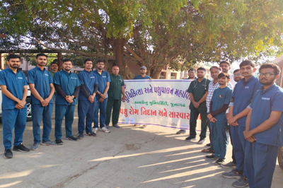 Veterinary Clinical camp organized at BAPS Gunatit Gaushala, Gondal by COVSAH, KU, Junagadh.